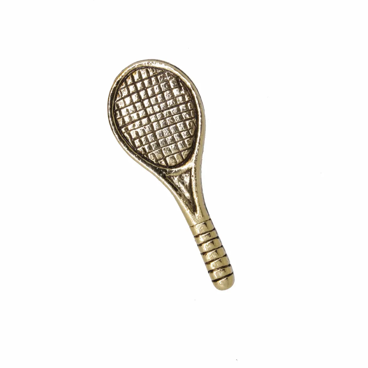 Tennis Racquet Gold Lapel Pin 1