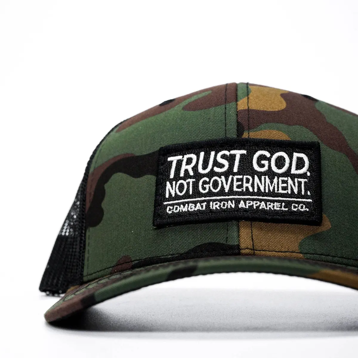 Trust God. Not Government. Mid-Profile Mesh Snapback 2