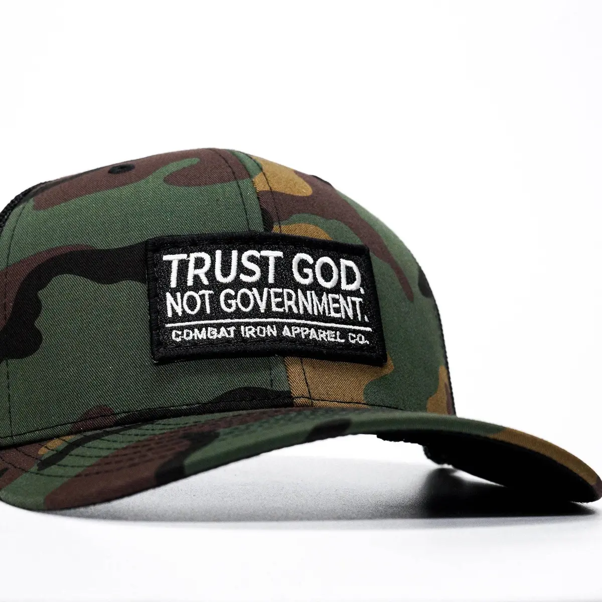 Trust God. Not Government. Mid-Profile Mesh Snapback 3