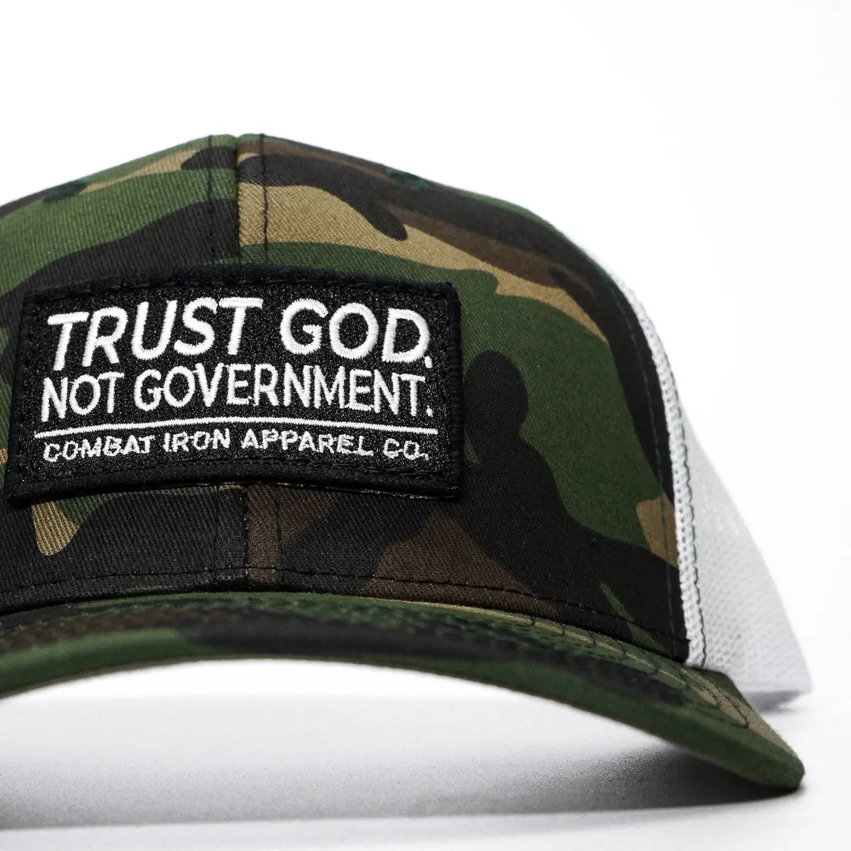 Trust God. Not Government. Mid-Profile Mesh Snapback 6