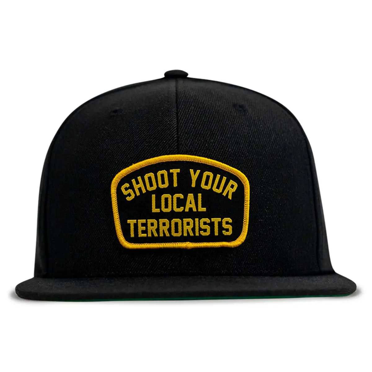 Shoot Your Local Terrorists Flat Bill Snapback Hat 1