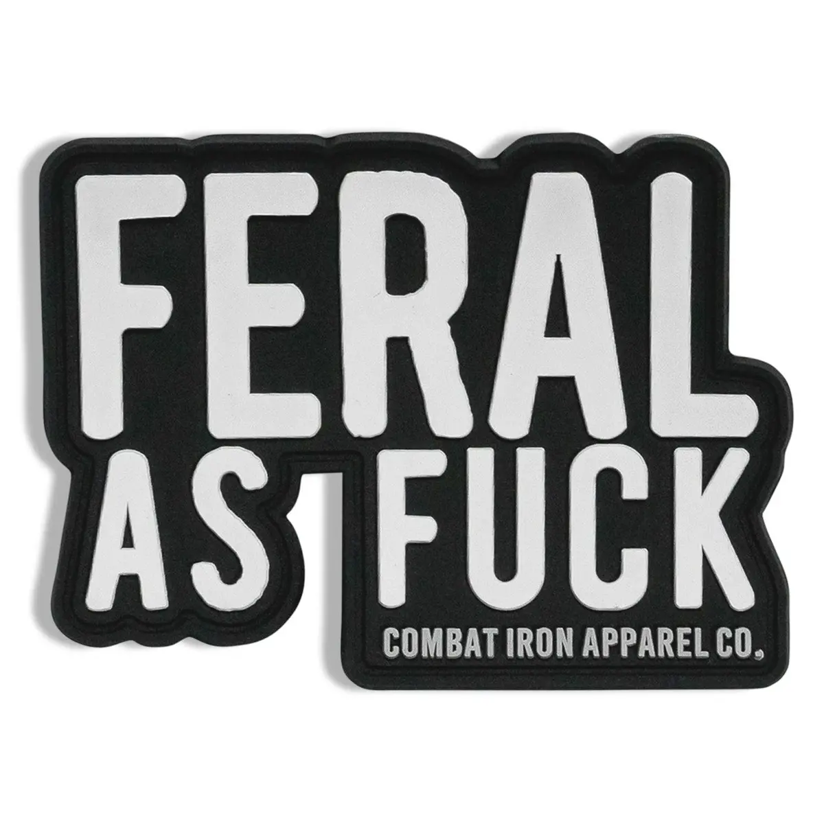 Feral As Fuck Die Cut Pvc Patch 1