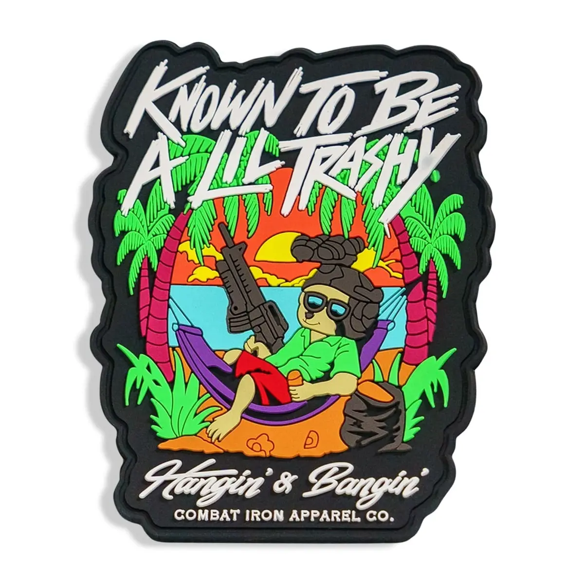 Known To Be A Little Trashy Raccoon Pvc Patch 1