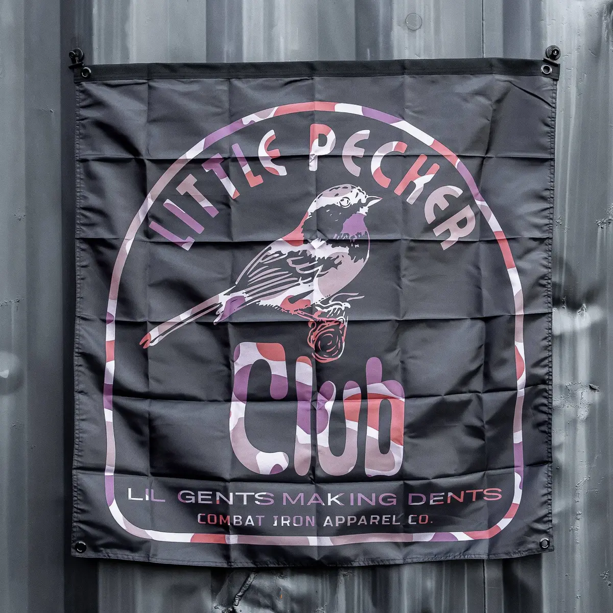 Little Pecker Club 3' X 3' Wall Flag 1