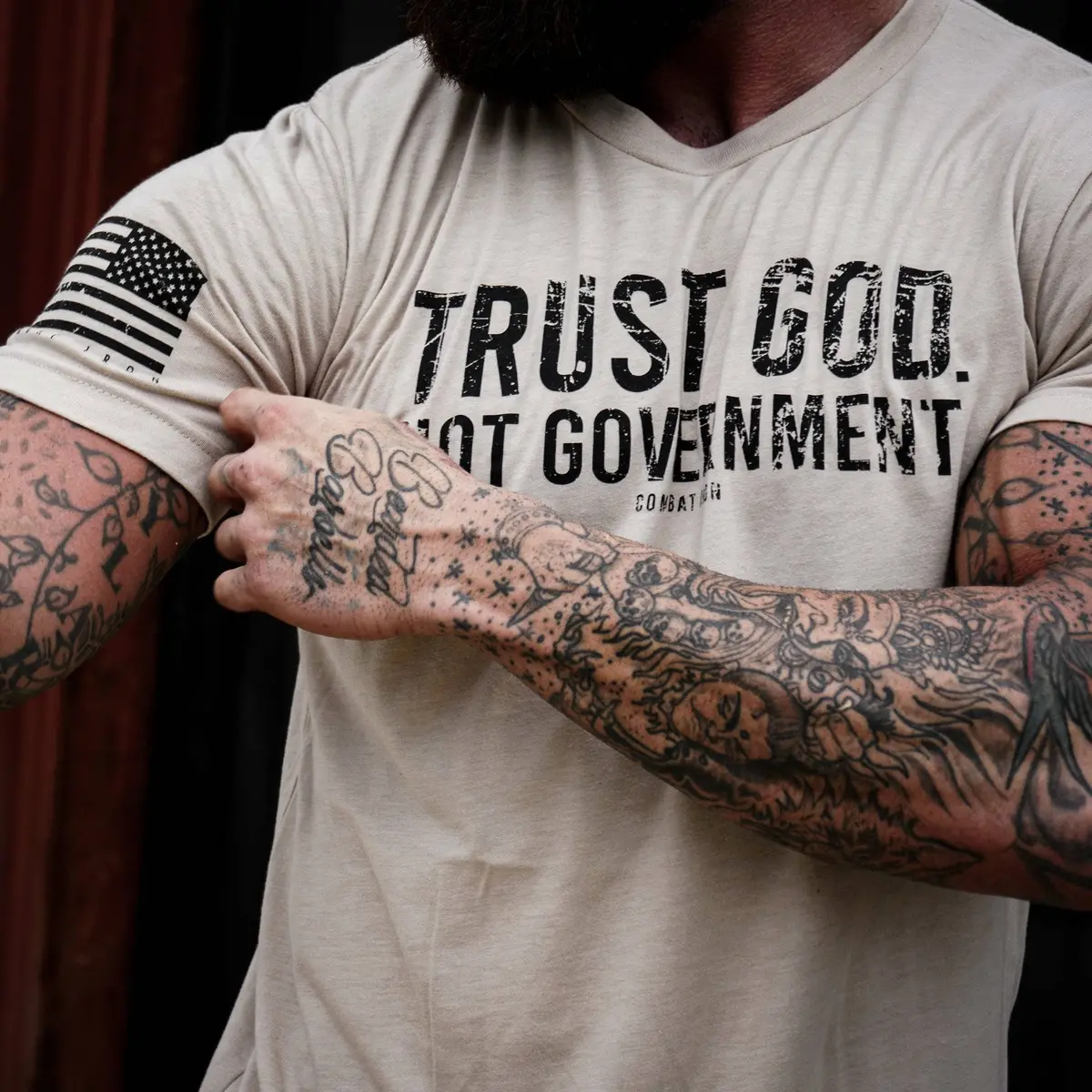 Trust God. Not Government. Men's T-Shirt 30