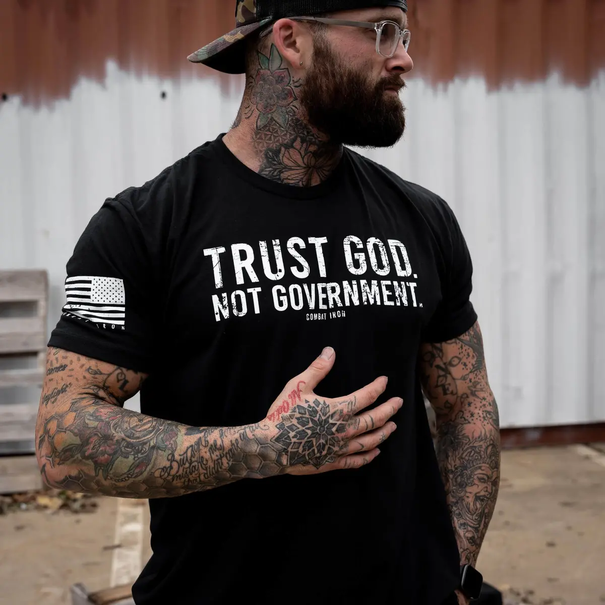 Trust God. Not Government. Men's T-Shirt 12