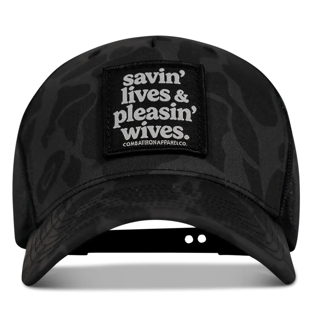 Savin' Lives & Pleasin' Wives Patch Snapback Hat 1
