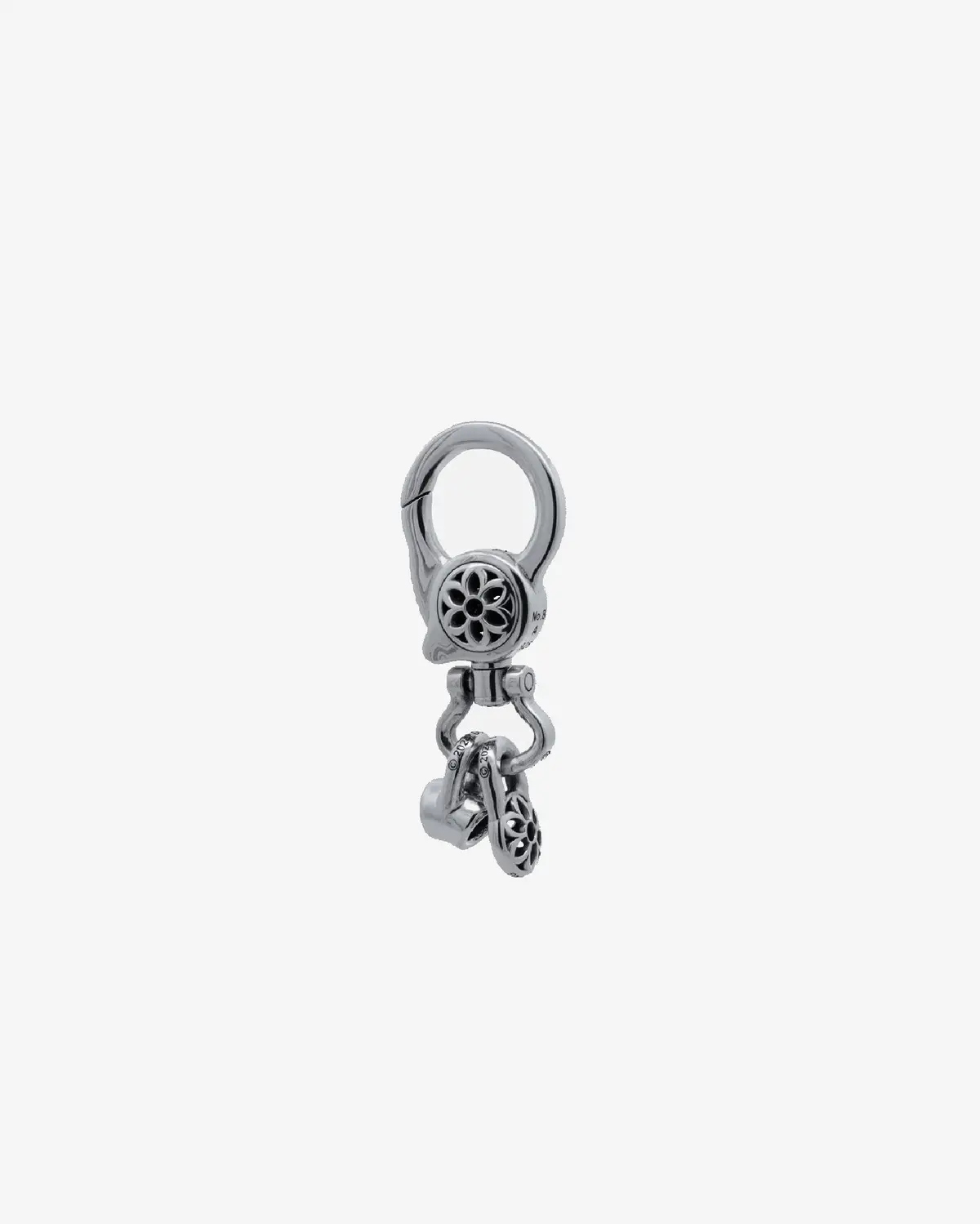 Good Art Hlywd Clip 8 Keychain Size A - Sterling Silver 1