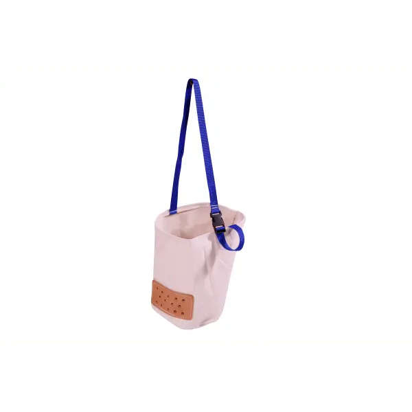 Canvas Feed Bucket - Leather Bottom 1
