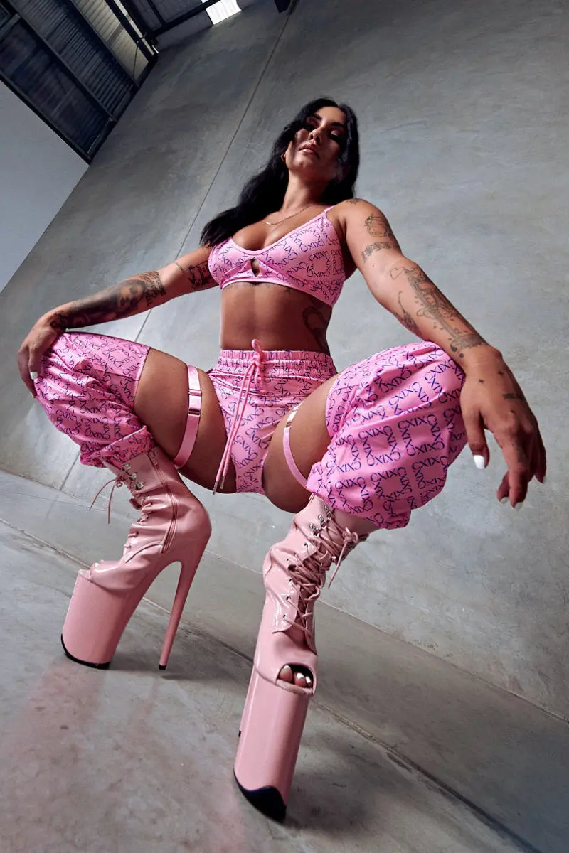 Cxix 119 Chaps - Pink Print 1