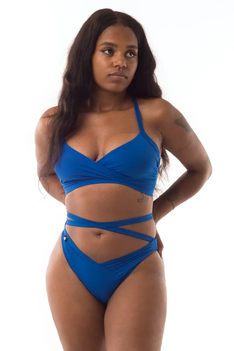 Poledancerka Cross Wrap Shorts - Ultramarine 1