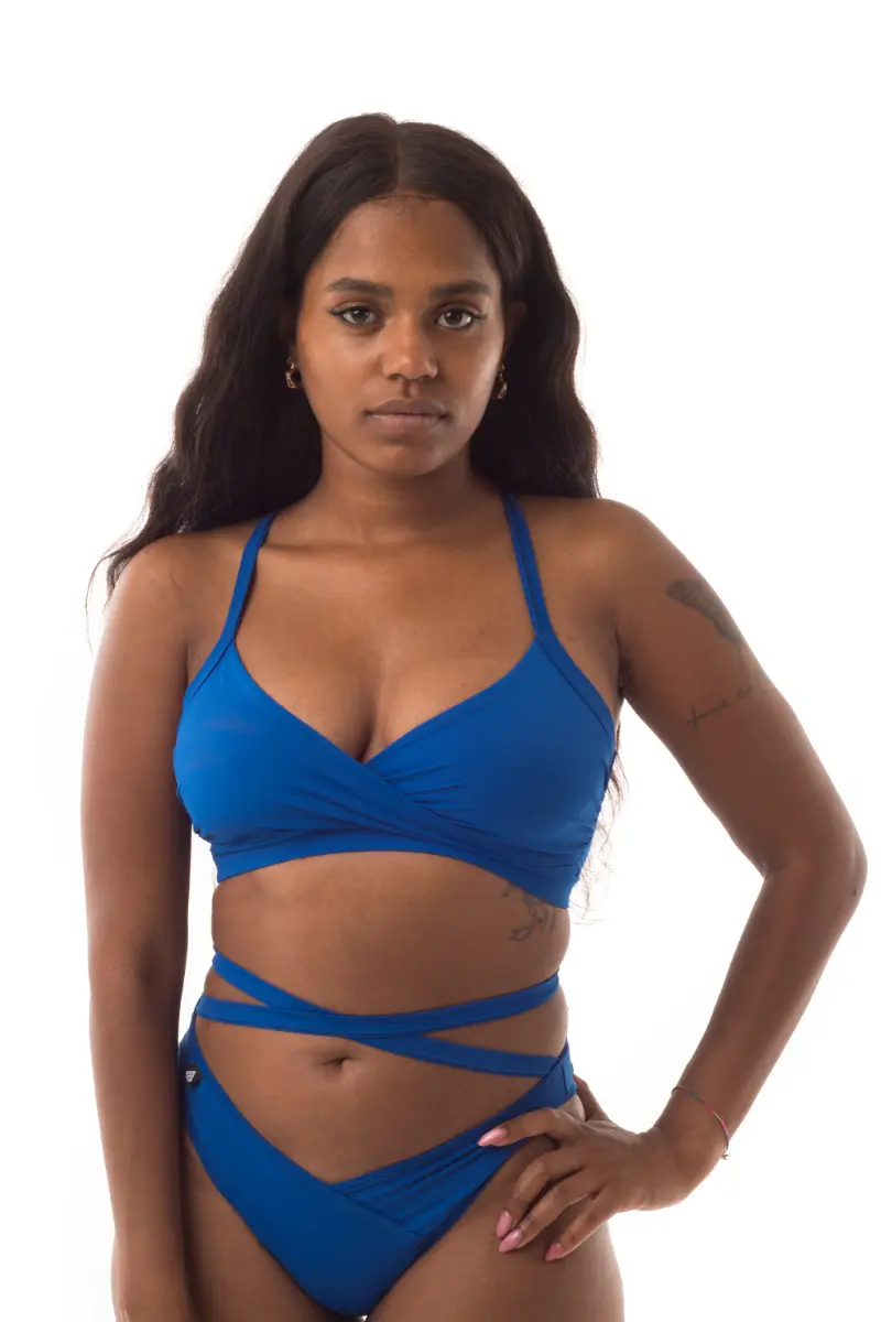 Poledancerka Cross Wrap Top - Ultramarine 1