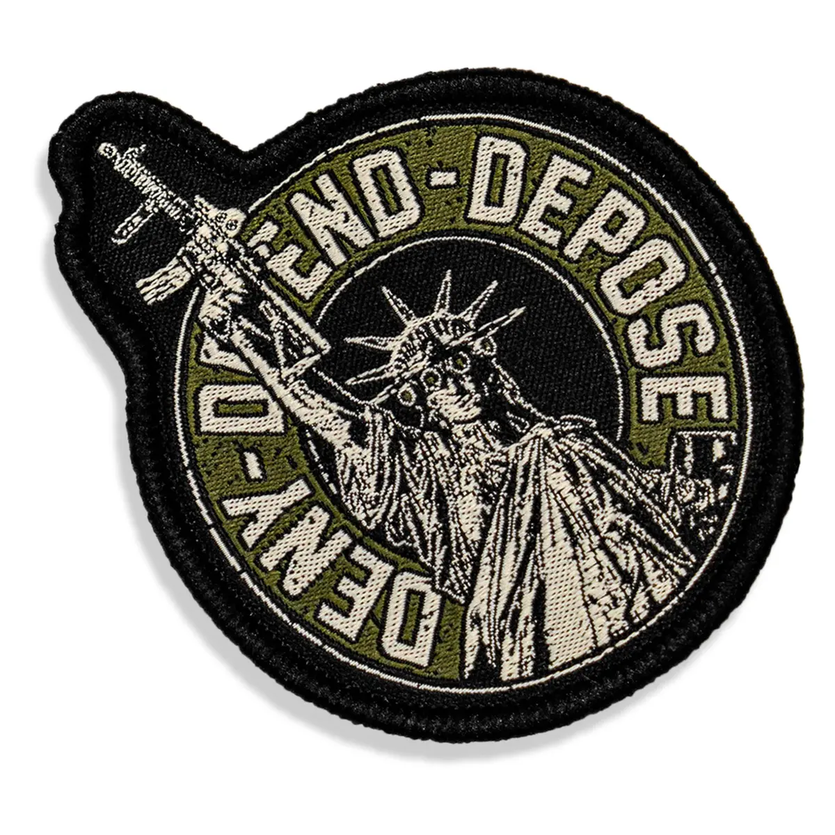 Deny. Defend. Depose. Velcro Patch 1