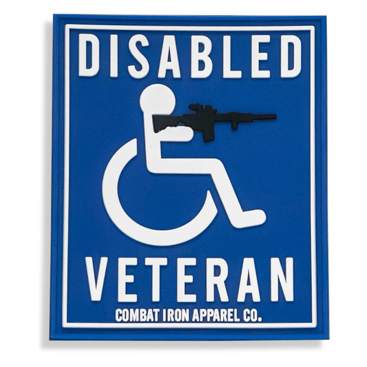 Disabled Veteran Handicap Sign Pvc Patch 1