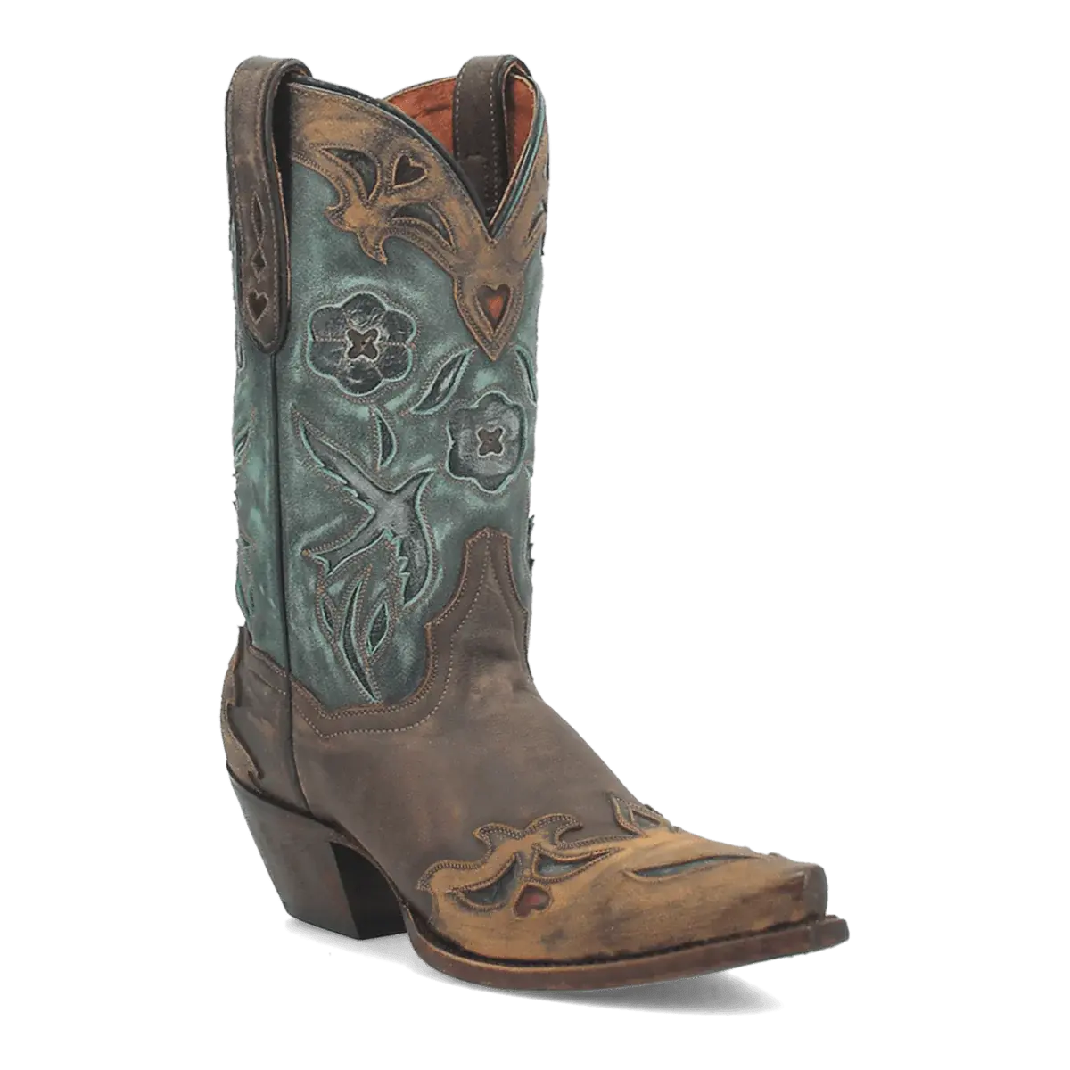 Vintage Bluebird Women's Cowboy Boot By Dan Post 1
