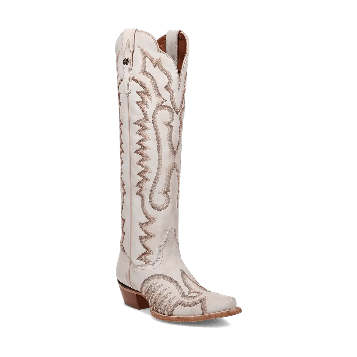 Josie Boot In White By Dan Post - Wedding Boots 1