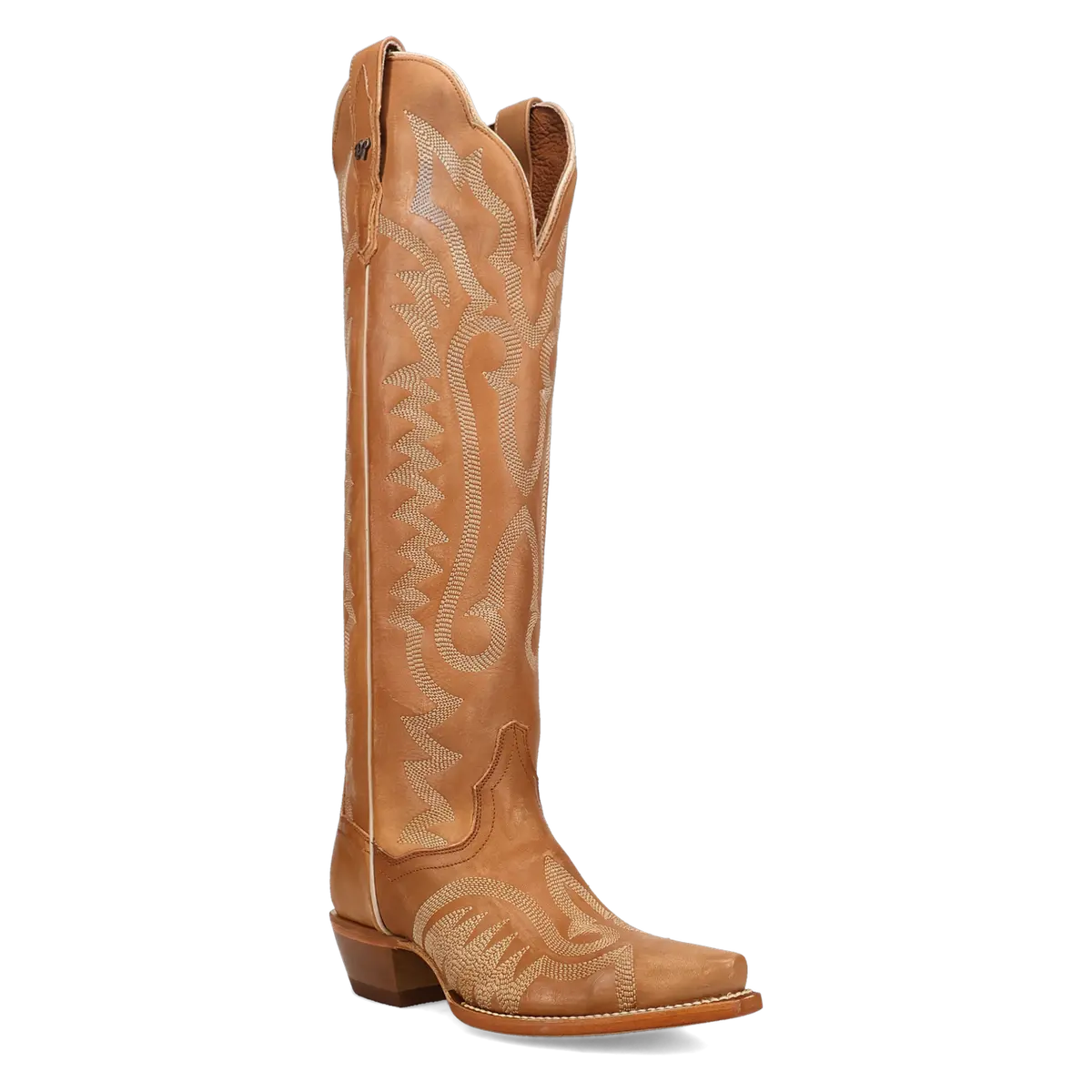 Jocelyn Tan Knee High Leather Women's Cowboy Boot By Dan Post 1