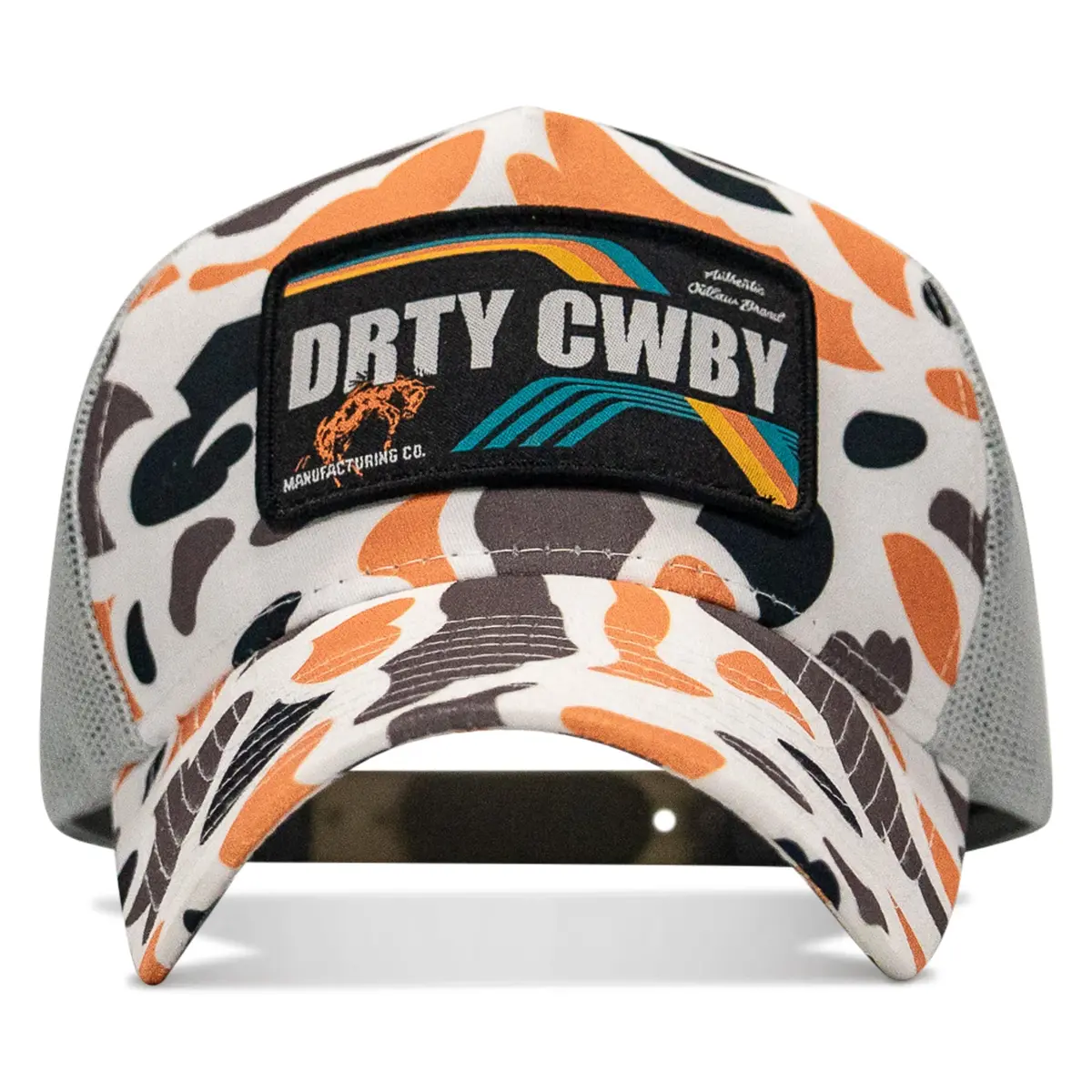 Drtycwby Vintage Bronco Five Panel Mesh Snapback Hat 1