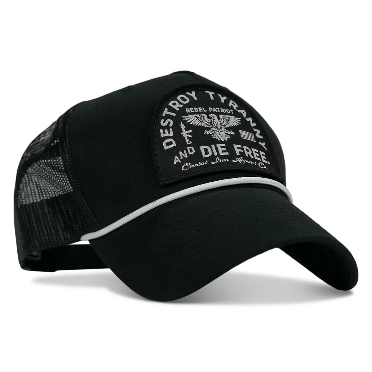 Destroy Tyranny And Die Free Patch Rope Snapback Hat 1
