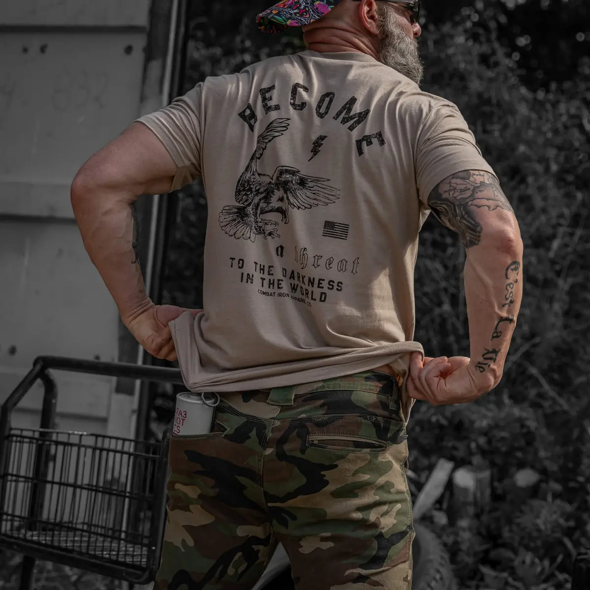 Become A Threat To The Darkness Men's T-Shirt 5