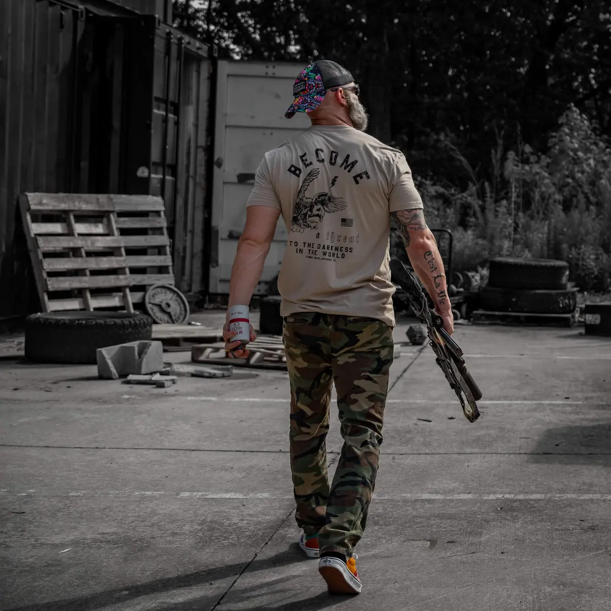 Become A Threat To The Darkness Men's T-Shirt 6