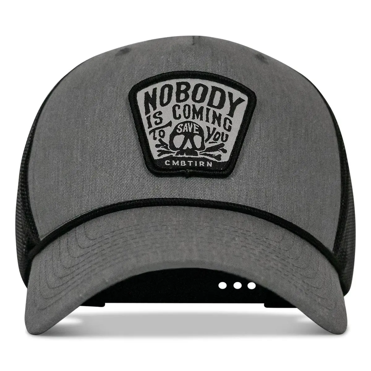 Nobody Is Coming To Save You Skull Patch Rope Snapback 1