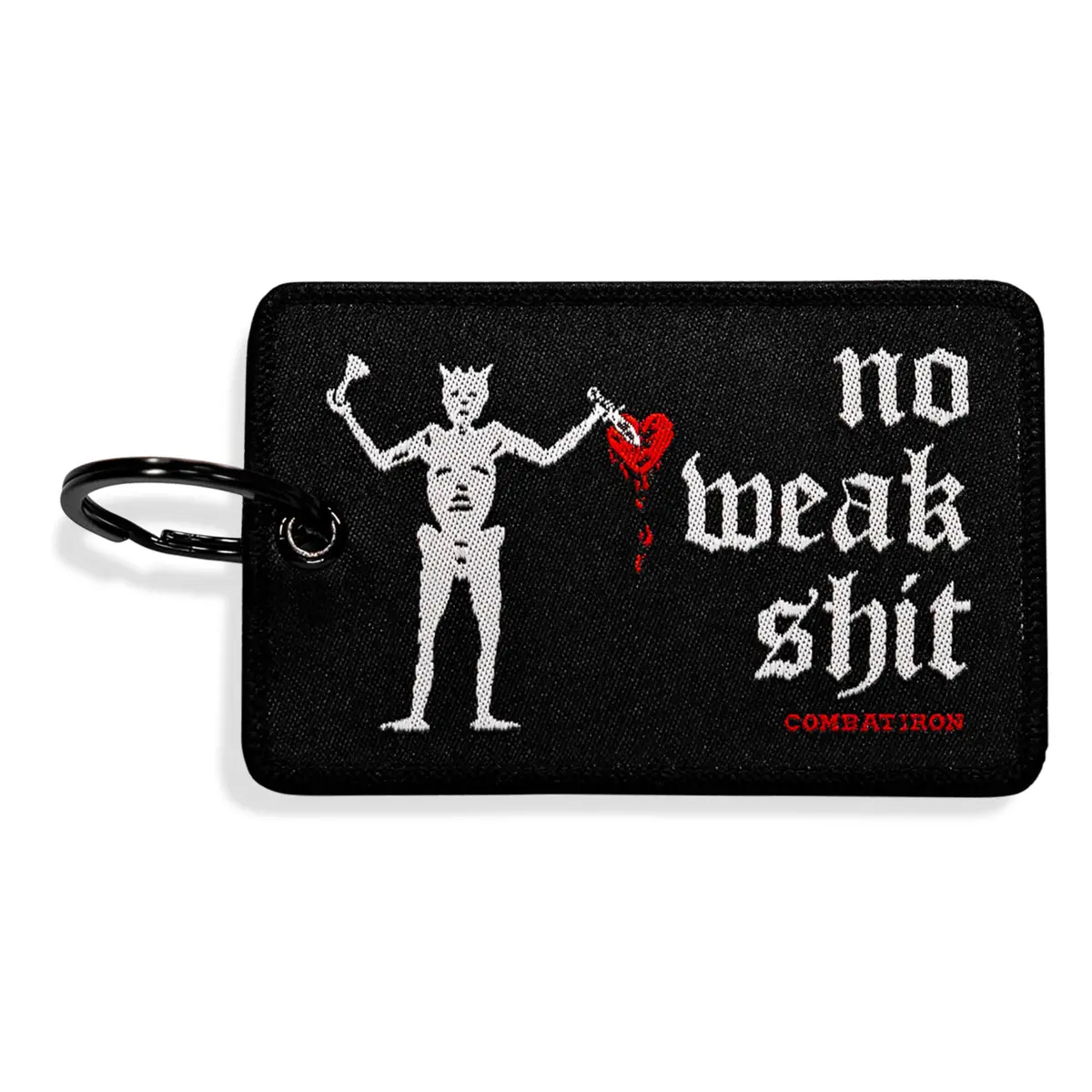No Weak Shit Patch Keychain 1
