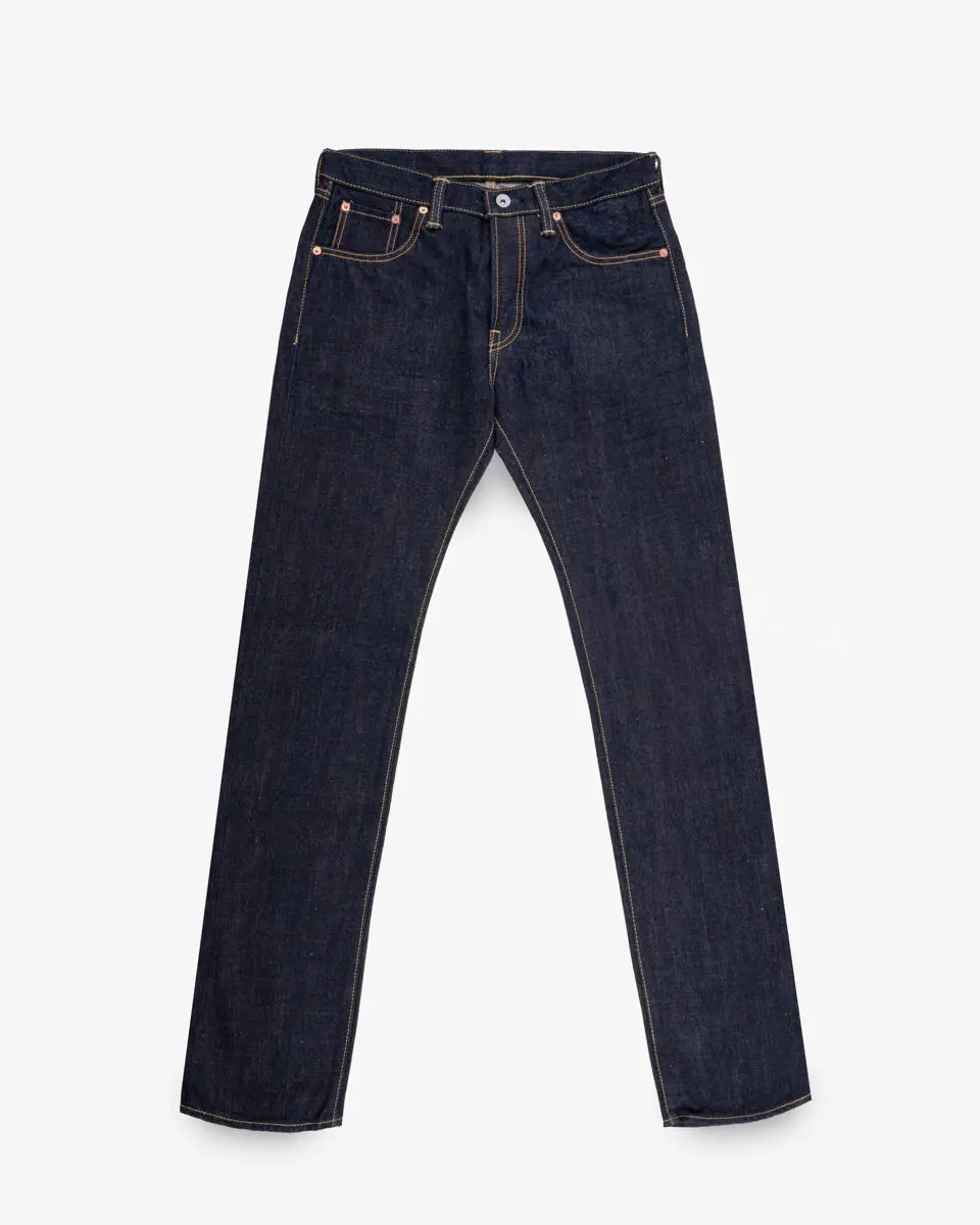 17Oz Selvedge Denim Slim Tapered Cut Jeans - Natural Indigo 1