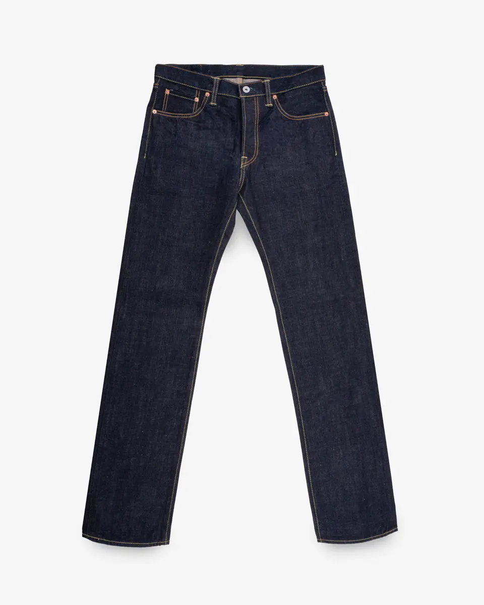17Oz Selvedge Denim Slim Straight Cut Jeans - Natural Indigo 1