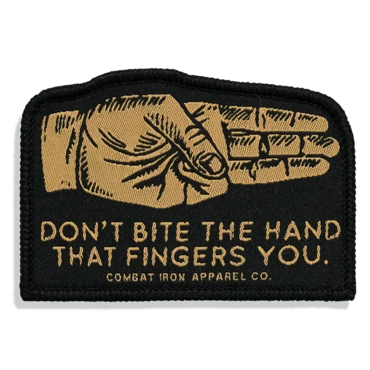 Don't Bite The Hand That Fingers You Soft Velcro Patch 1