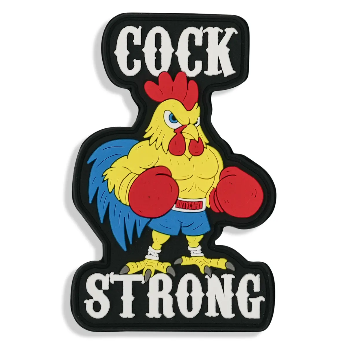 Cock Strong Boxing Chicken Pvc Patch 1