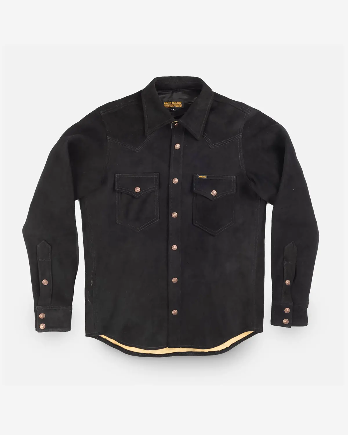 Deerskin Western Shirt "The Big Buck" - Black (Version 1) 1