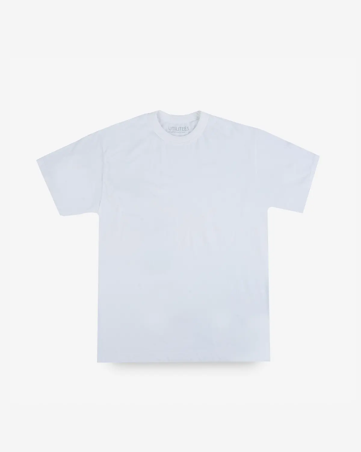 Utilitees - 5.5Oz Loopwheel Crew Neck T-Shirt - White 1