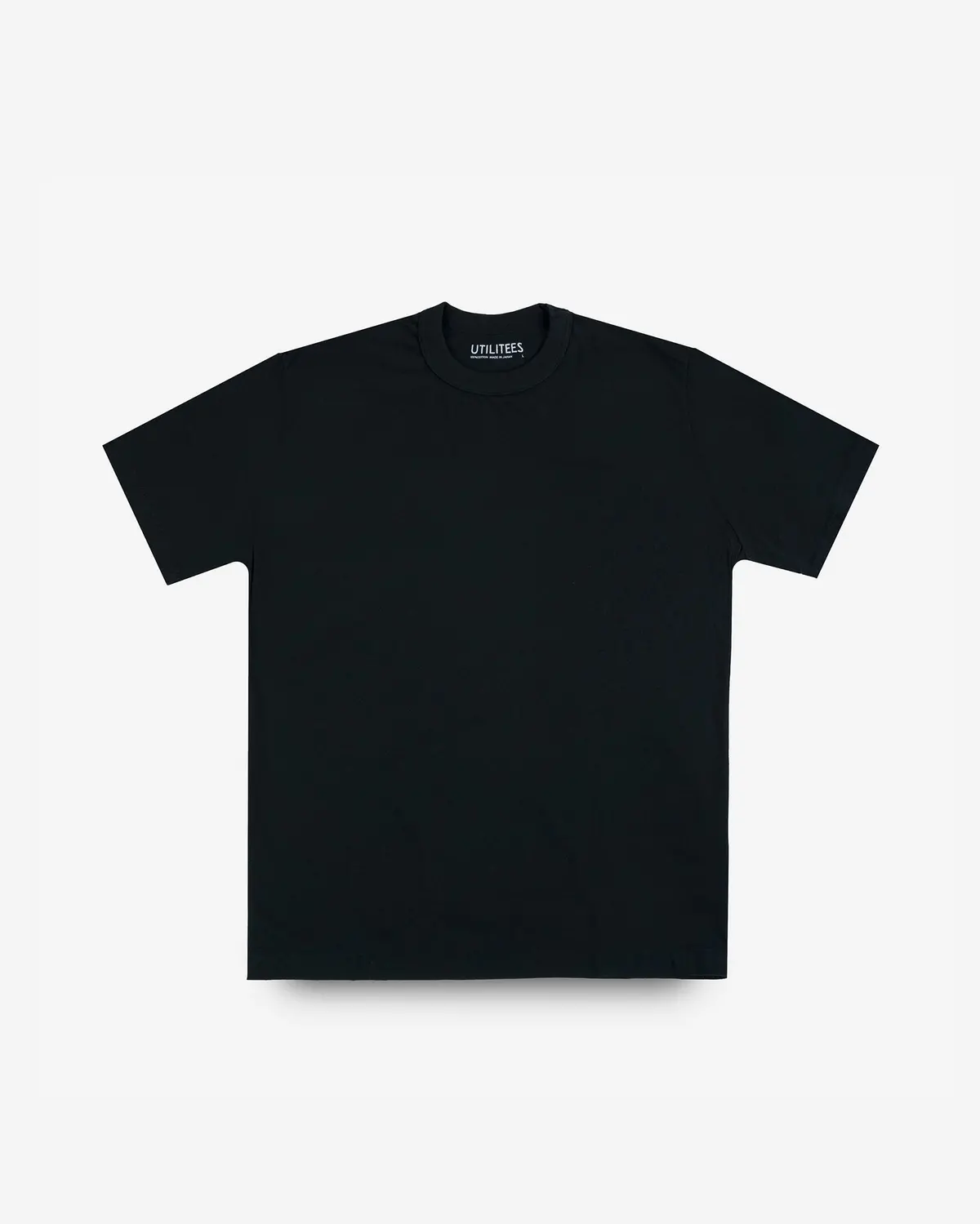 Utilitees - 5.5Oz Loopwheel Crew Neck T-Shirt - Black 1
