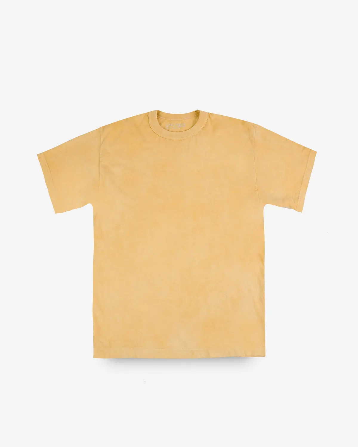 Utilitees - 5.5Oz Loopwheel Crew Neck T-Shirt - Hand Dyed Yellow 1