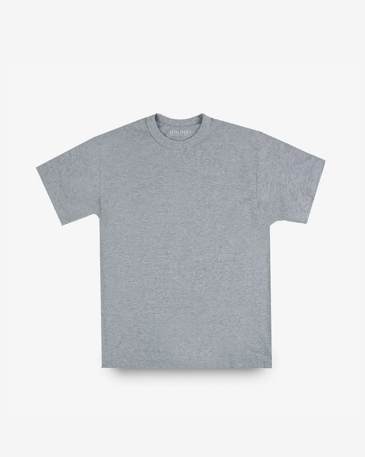Utilitees - 5.5Oz Loopwheel Crew Neck T-Shirt - Grey 1