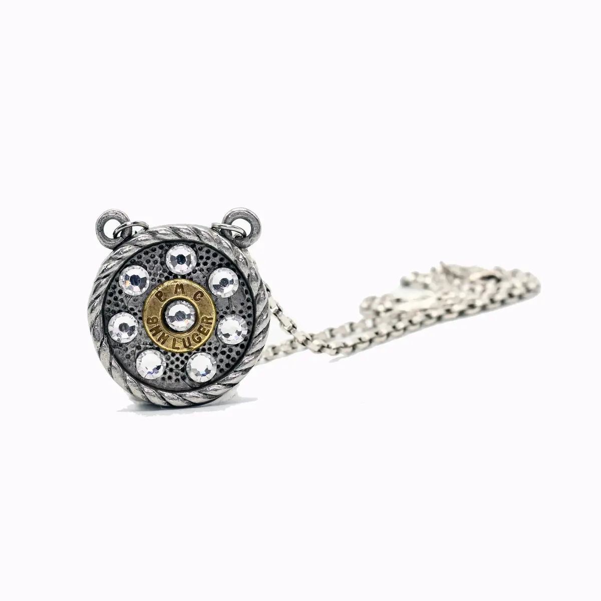 Round Rebel Bullet Necklace - Pretty Hunter 1
