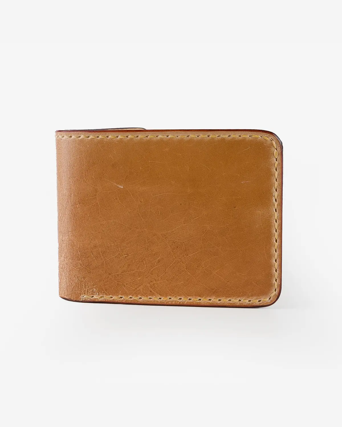 Slimline Small Shell Cordovan Wallet - Natural 1