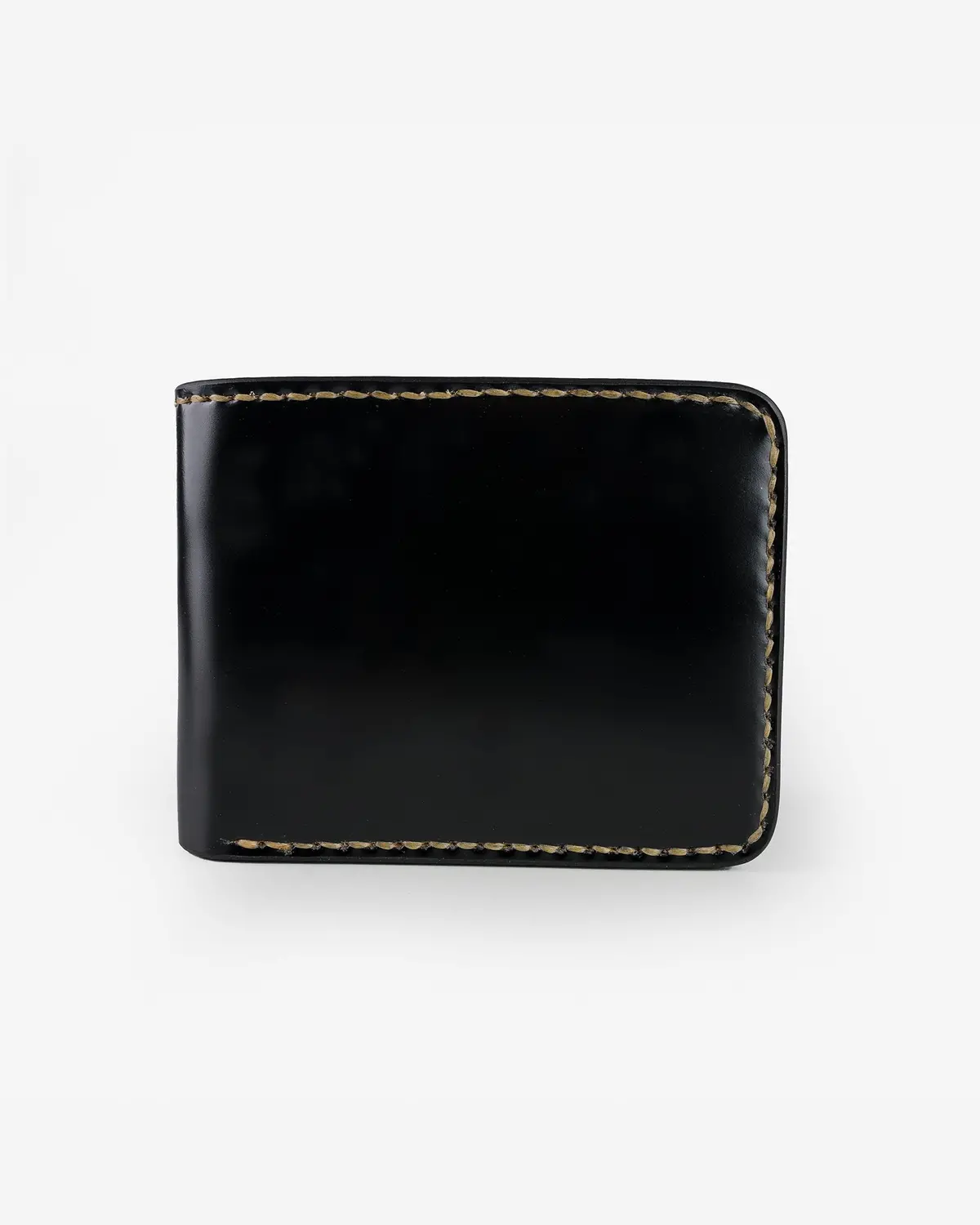 Slimline Small Shell Cordovan Wallet - Black 1
