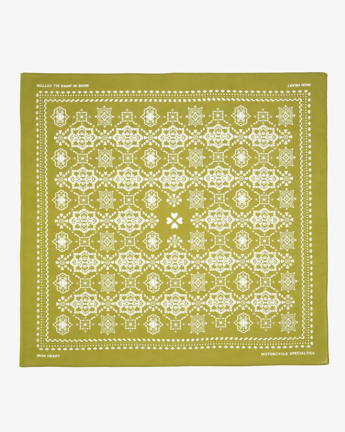 Iron Heart “Bell” Print Bandana - Green 1