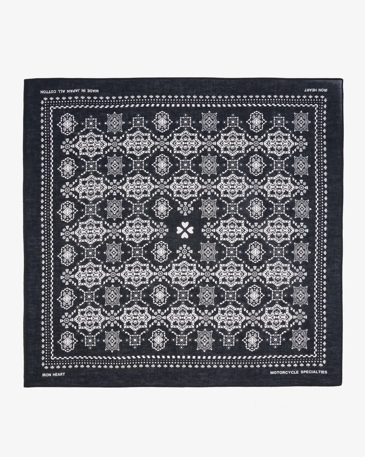 Iron Heart “Bell” Print Bandana - Black 1