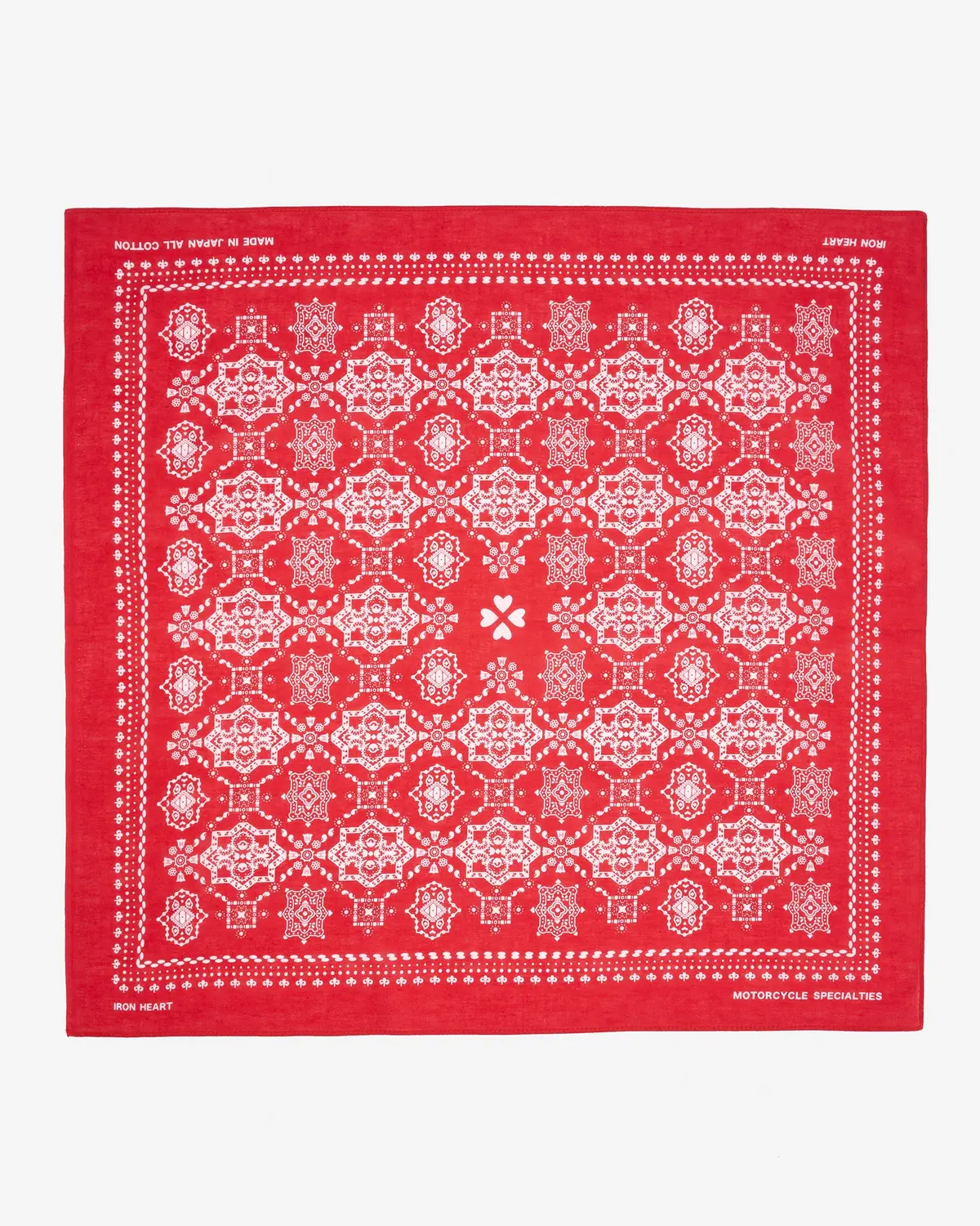 Iron Heart “Bell” Print Bandana - Red 1