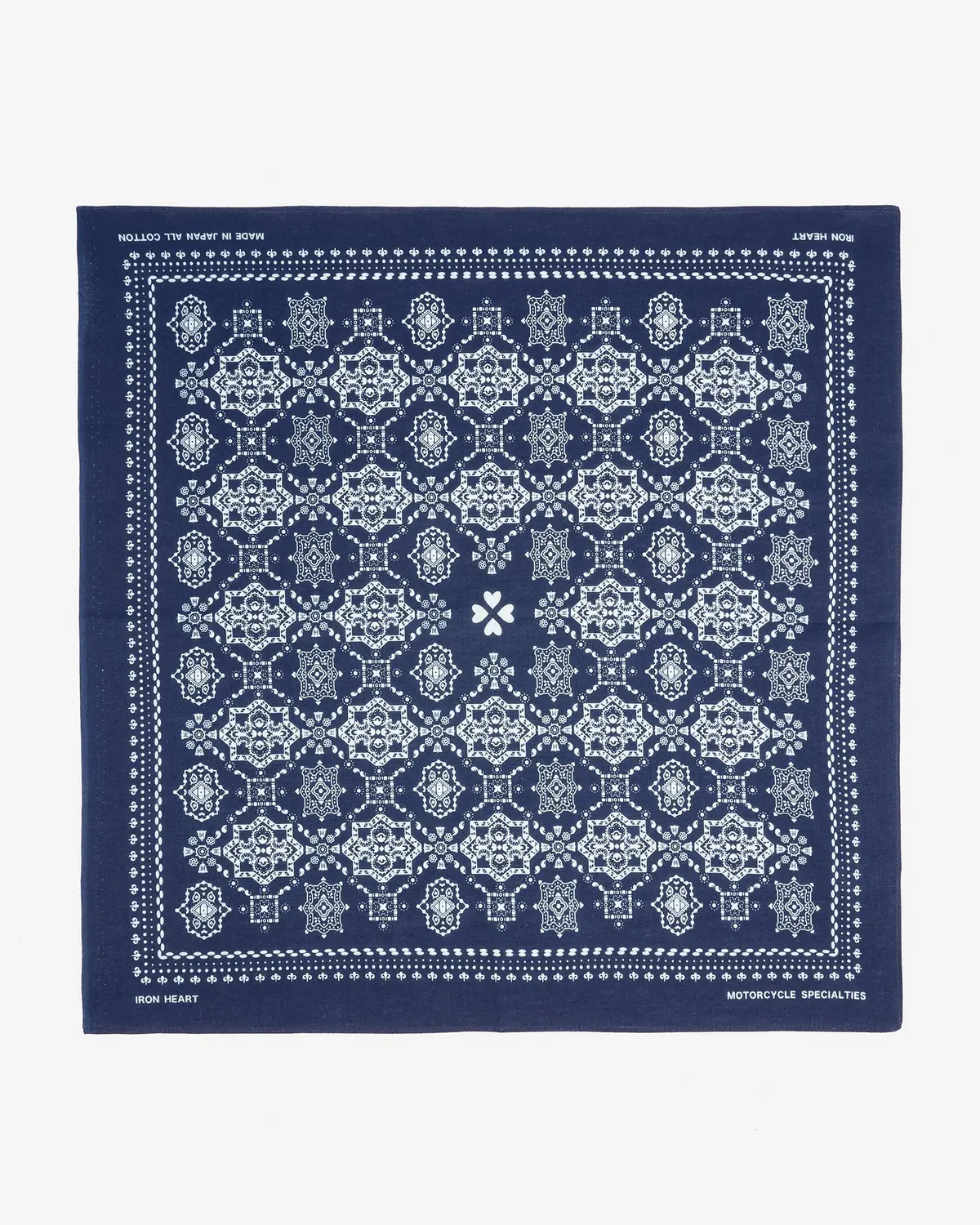 Iron Heart “Bell” Print Bandana - Indigo 1