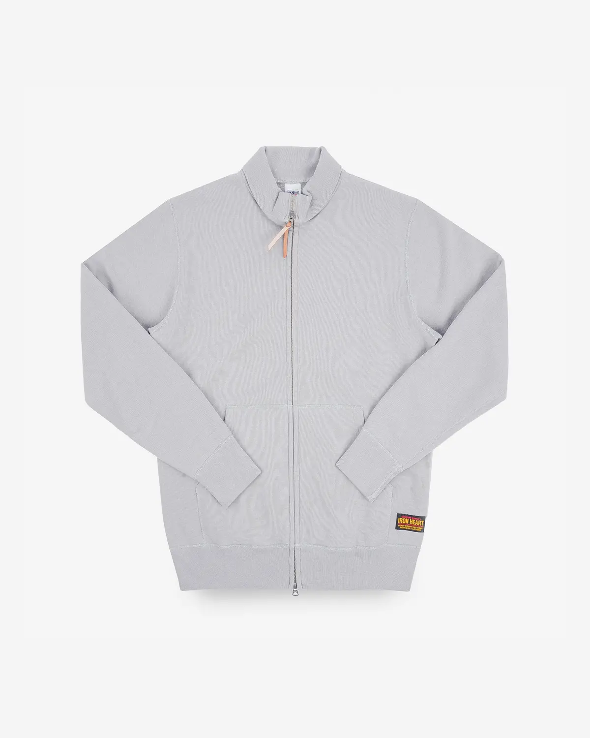 14Oz Ultra Heavyweight Loopwheel Cotton Zip Up Sweater - Grey 1
