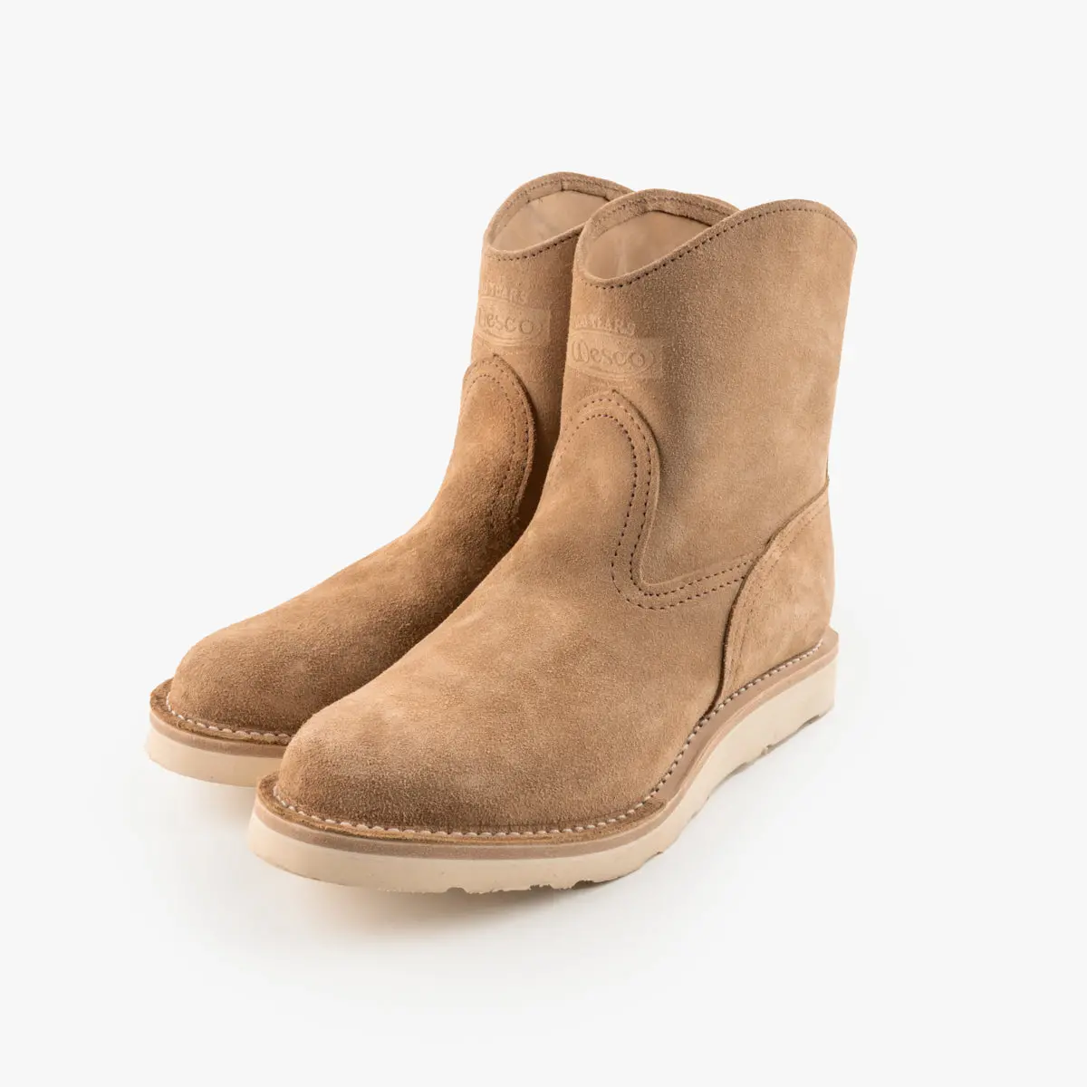Iron Heart Int'l X Wesco® - 8" Rough-Out Pull-Up Morrison Boot - Burlap 1
