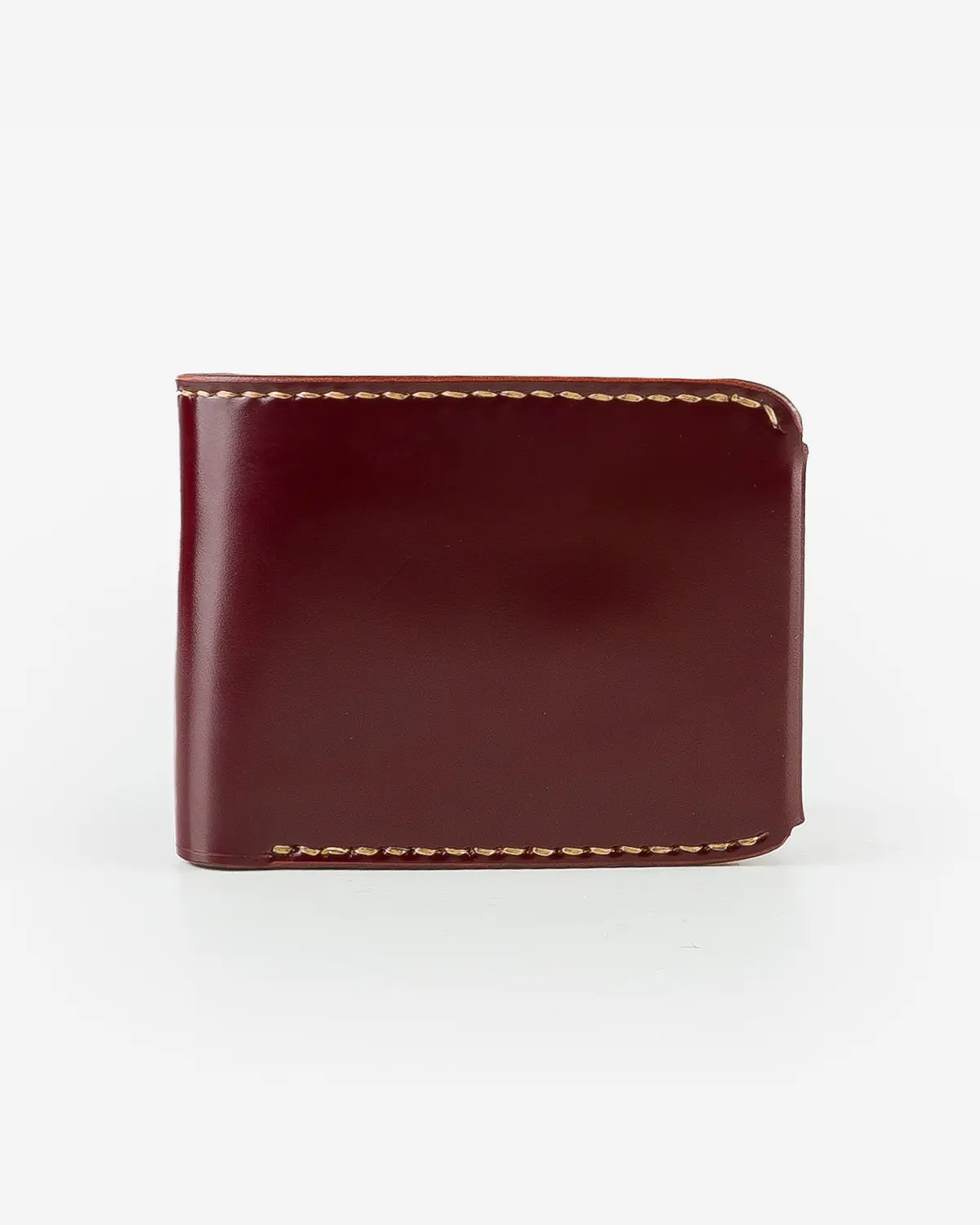 Small Shell Cordovan Wallet - Oxblood 1