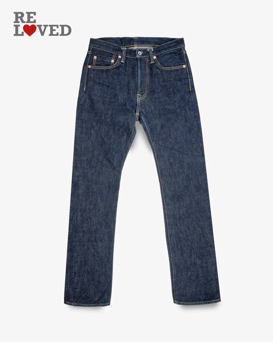 21Oz Selvedge Denim Slim Straight Cut - Indigo (Ih-666S-21) Tag 30, Hemmed To 31.5" 1