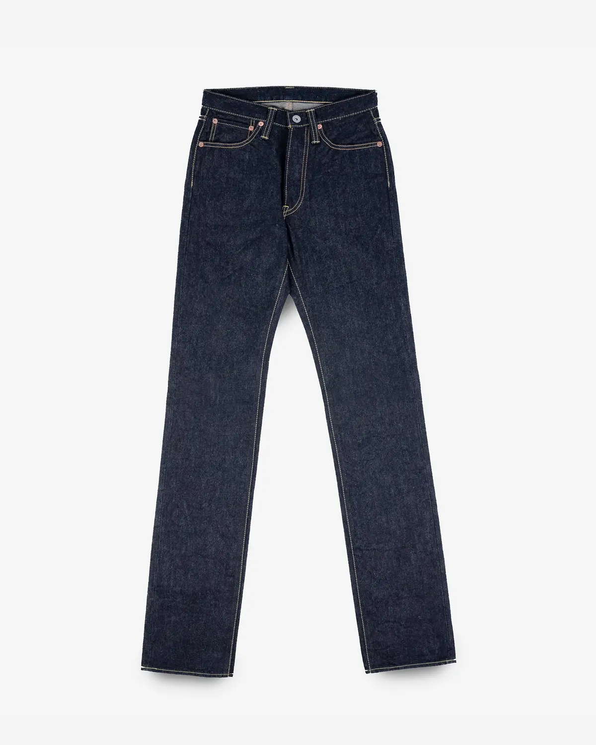 14Oz Iron Heart X Sjf Selvedge Denim Straight Cut Jeans - Indigo 1