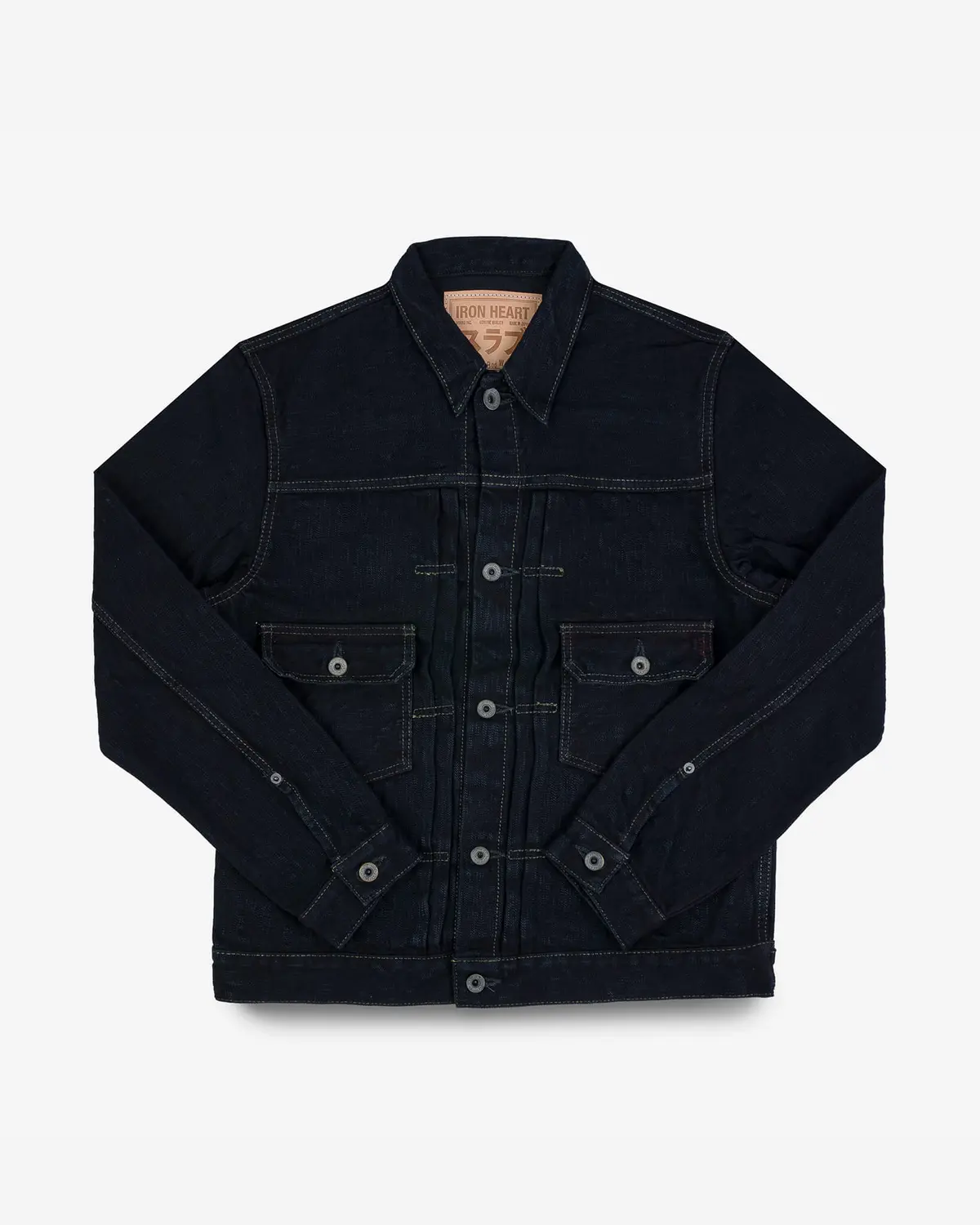 16Oz Slubby Selvedge Denim Type Ii Jacket - Indigo Overdyed Black 1