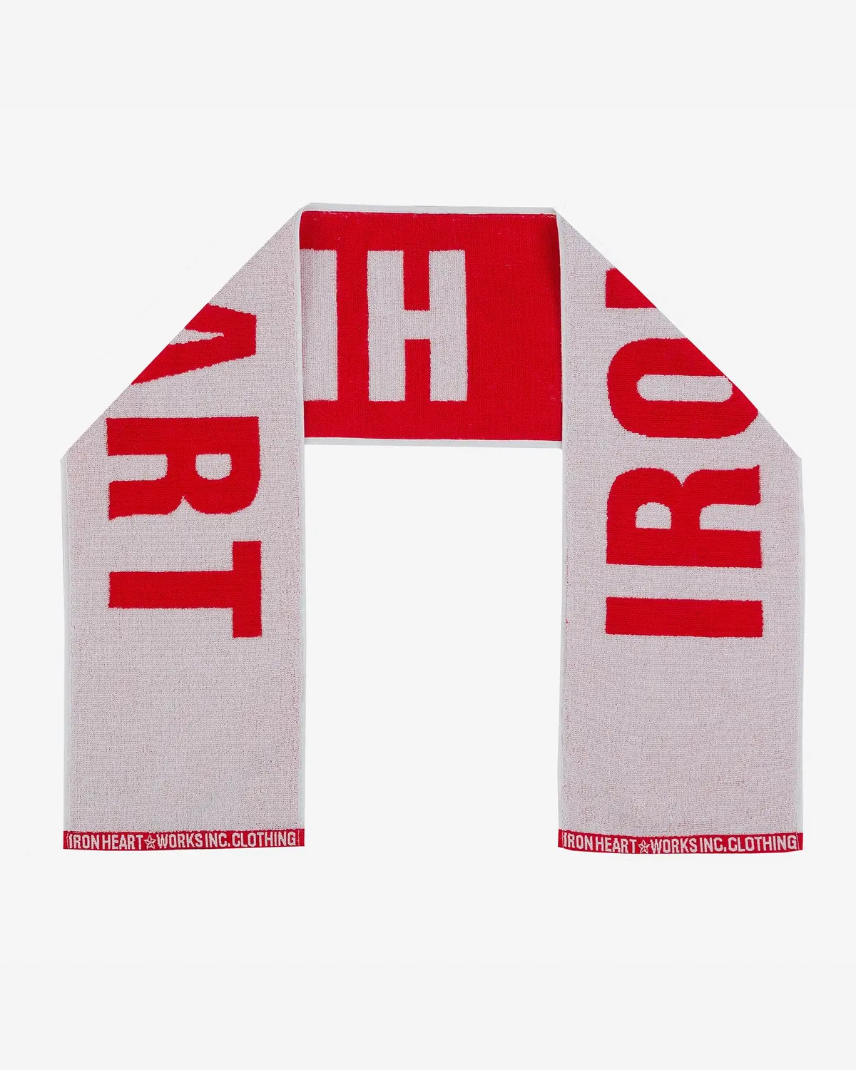 Iron Heart Small Imabari Towel - Red/White 1